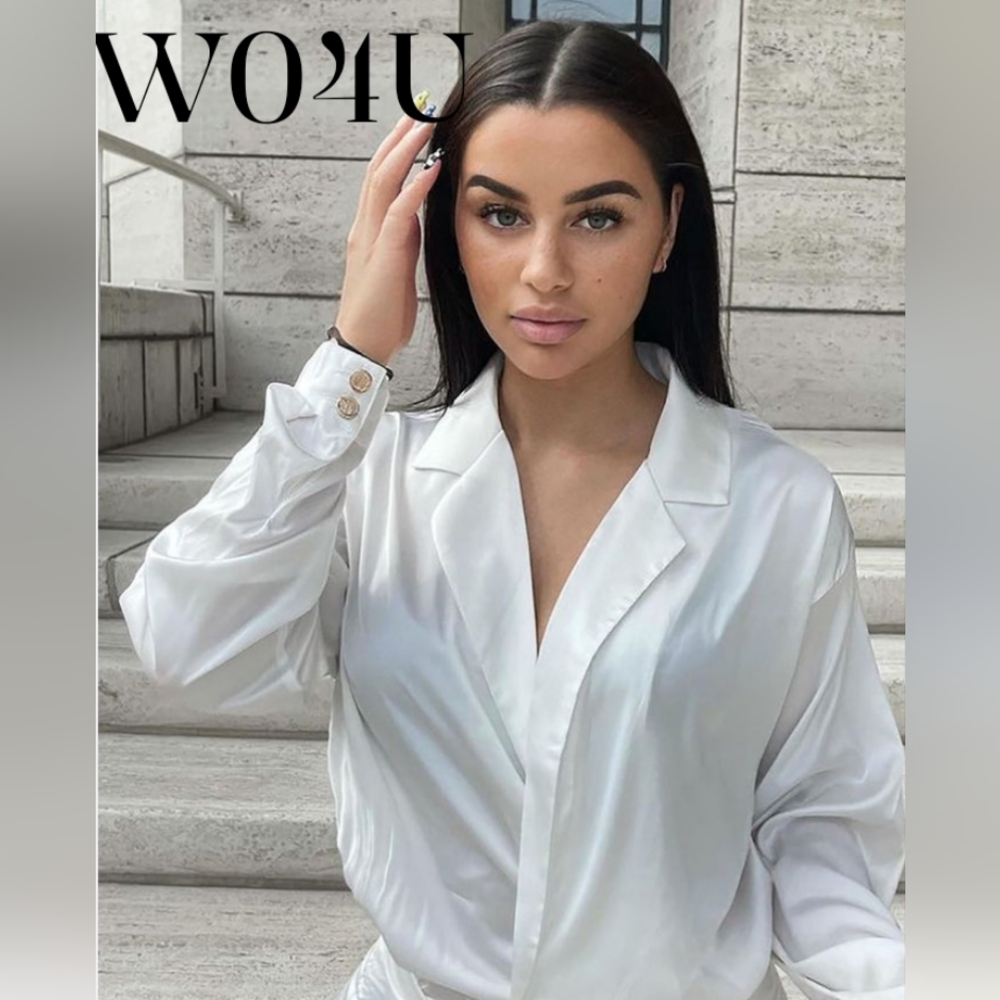 Fashion Nova White Satin Mini Dress